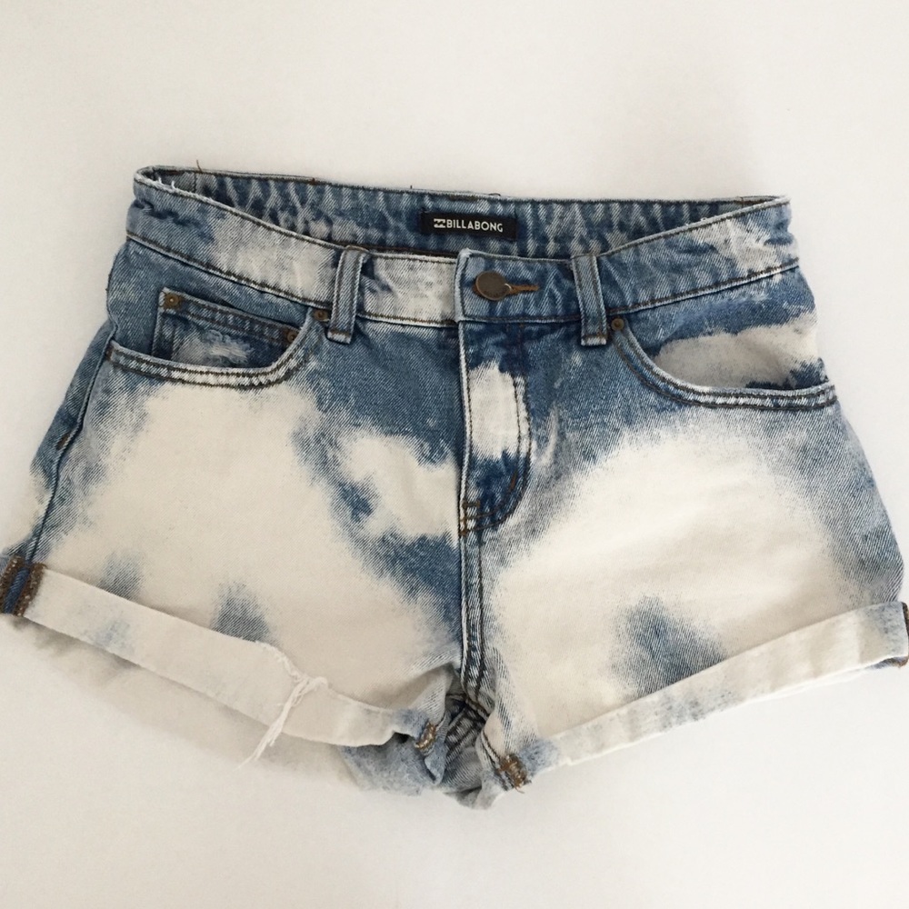 Billabong Acid Wash Denim Shorts